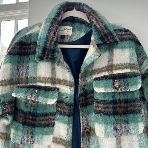American Threads Wool Blend Shacket - Picture 1 of 8